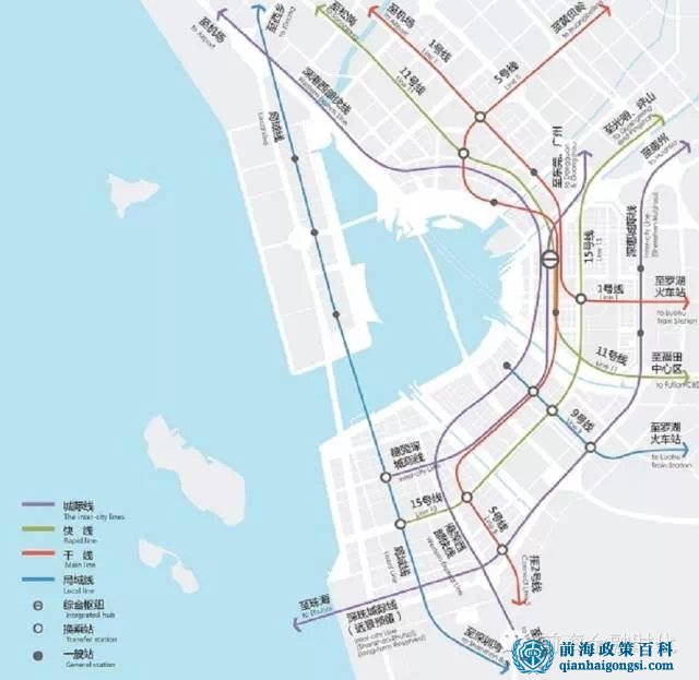 前海合作區(qū)公路網(wǎng)