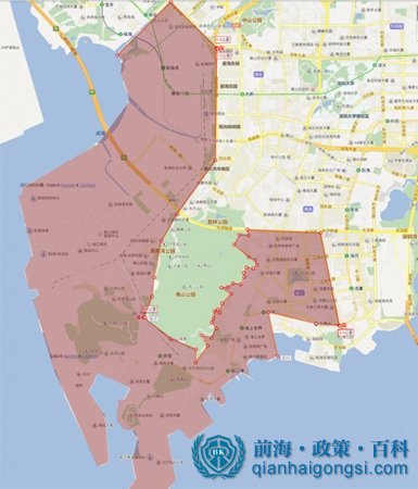 前海自貿(mào)區(qū)范圍